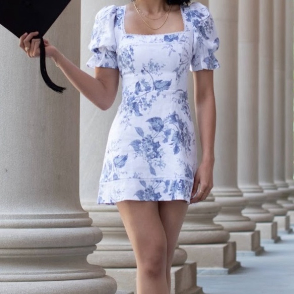 Reformation Evianna Linen Dress Size 2